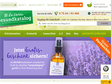 Tablet Screenshot of gesundkatalog.de